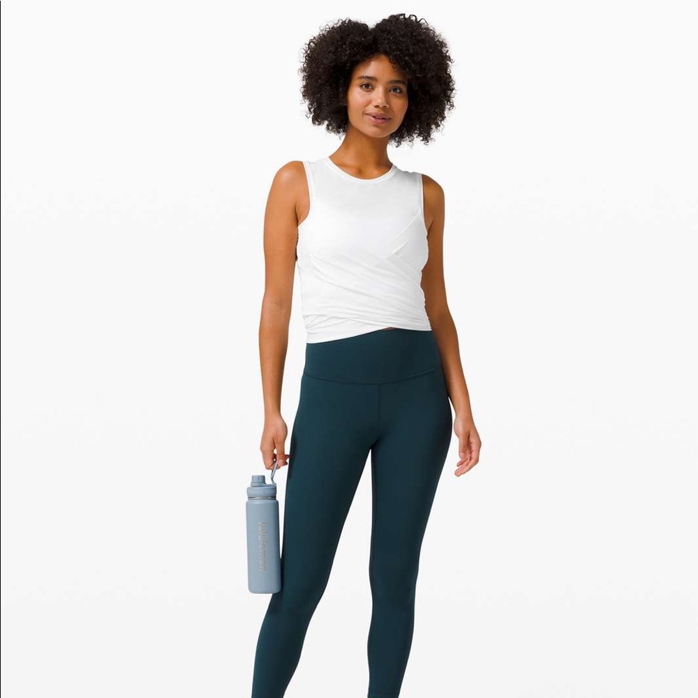 lululemon white wrap top